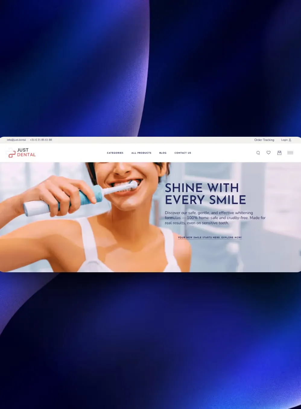 Just Dental için yapılan iş